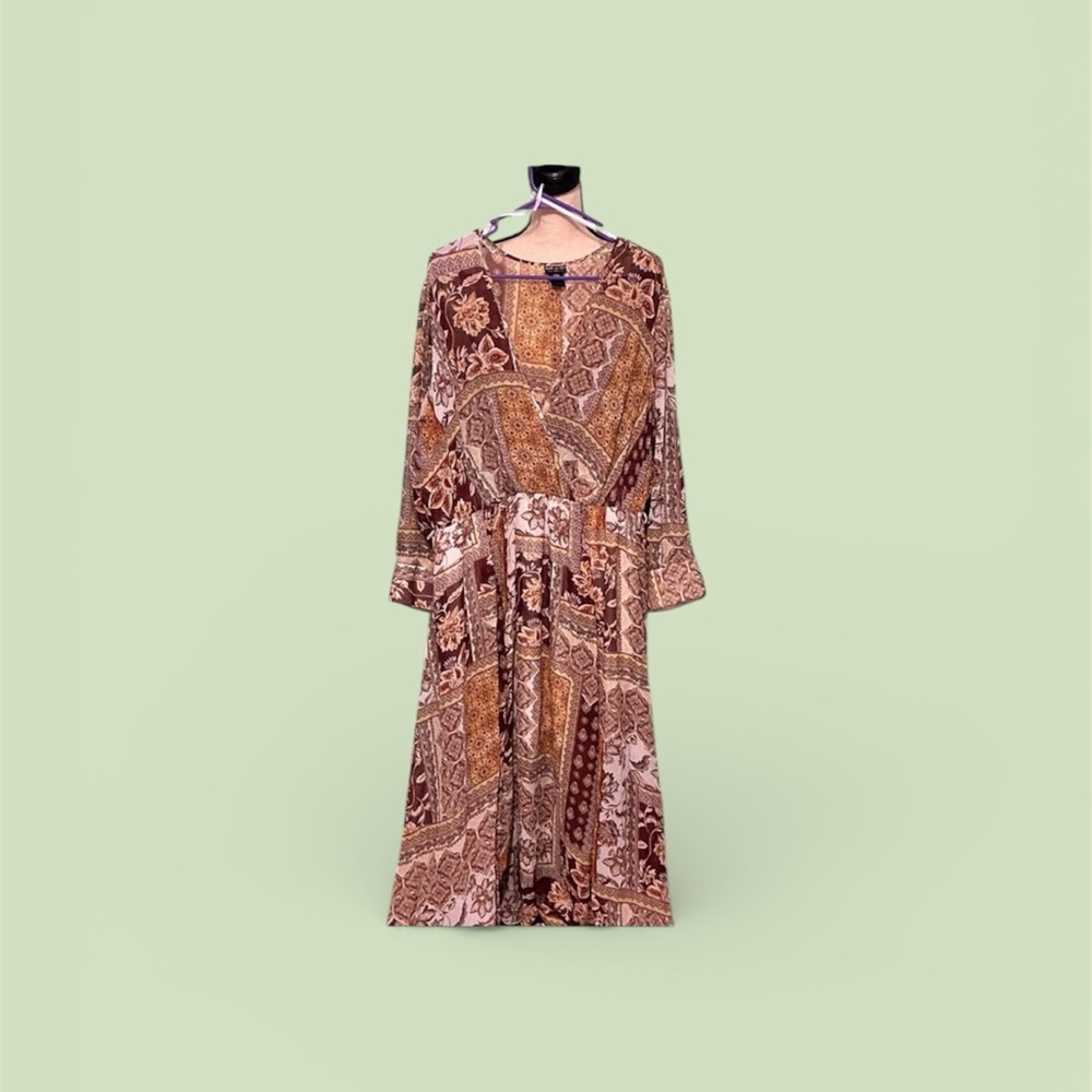 Kate & Lily Woman 20W Boho Maxi Dress – Plus Size